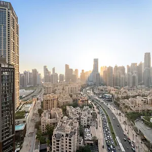  شقة First Class 2br With Full Burj Khalifa And Fountain View